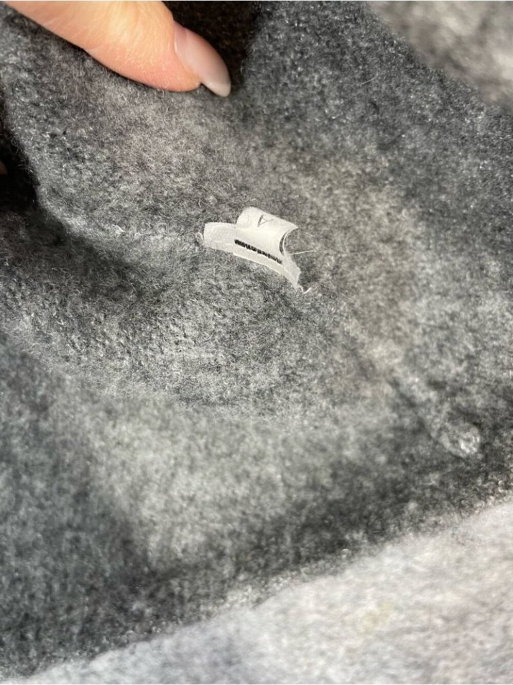 The Fisher Project Cashmere Grey Knit Sweater Minimalist Quiet Luxury Cozy Chic - Picture 10 of 14